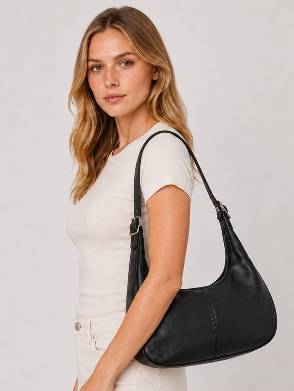 COACH Legacy East West Zoe Ergo Hobo Shoulder Bag Black Leather 9591 Vintage
